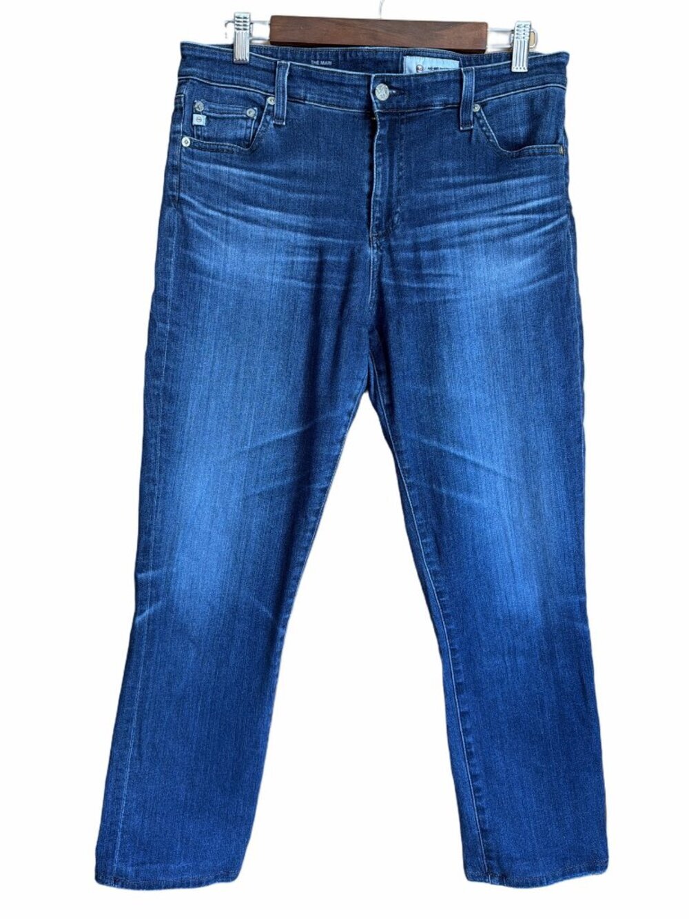 AG Adriano Goldschmied The Mari High-Rise Straight Dark Wash Size 32